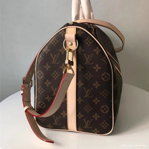 Official oldcobbler KEEPALL VUITTON BANDOULIÈRE 45 LOUIS  0817